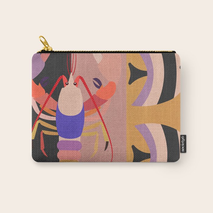 Abstract Marine Life Carry All Pouch Gallery Image 1