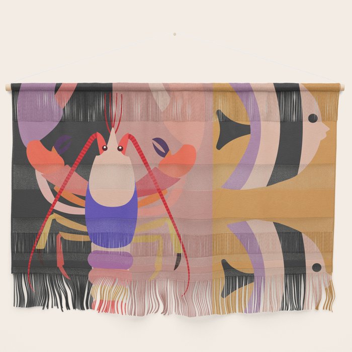 Abstract Marine Life Wall Hanging Gallery Image 1
