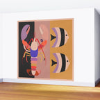 Abstract Marine Life Wall Mural Gallery Image 2