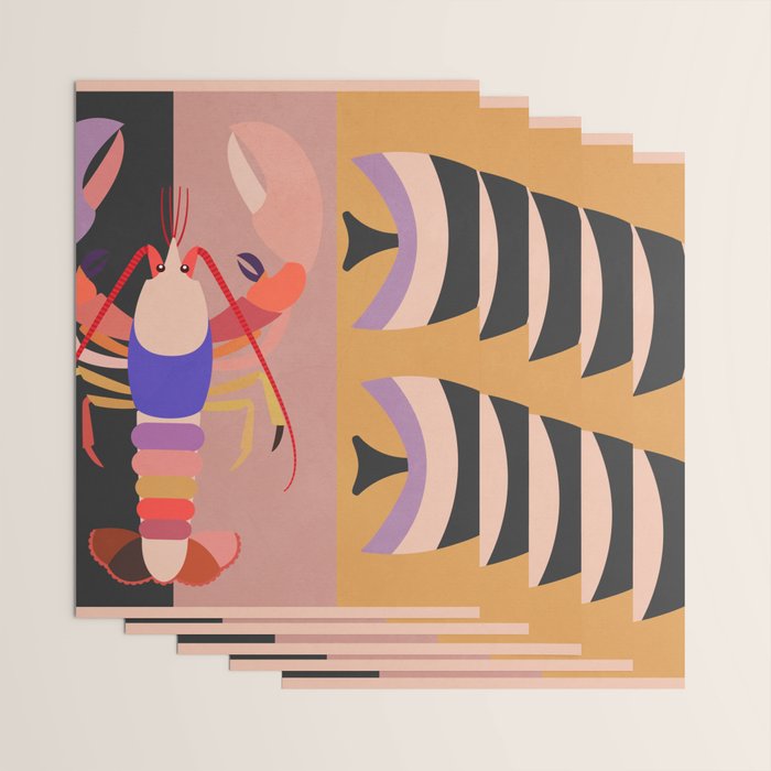 Abstract Marine Life Wrapping Paper Gallery Image 3