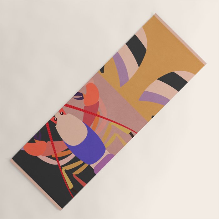 Abstract Marine Life Yoga Mat Gallery Image 1