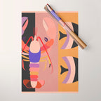Abstract Marine Life Wrapping Paper Gallery Image 1