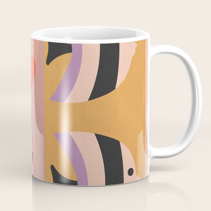 Abstract Marine Life Coffee Mug Gallery Image 1