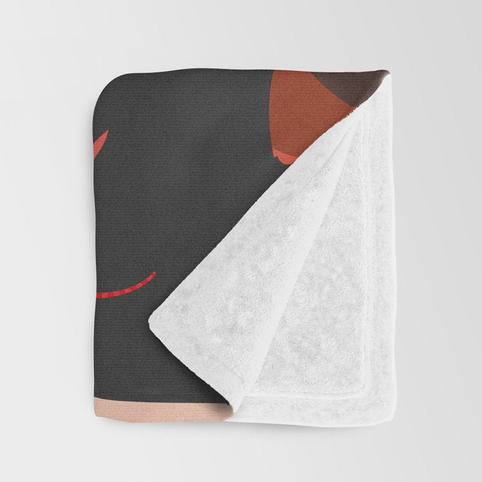 Abstract Marine Life Throw Blanket Gallery Image 3