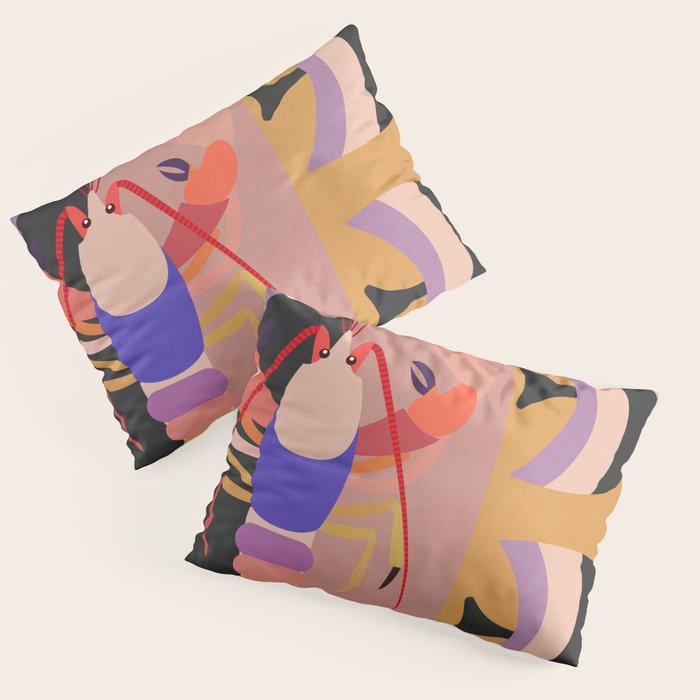 Abstract Marine Life Pillow Sham Gallery Image 1