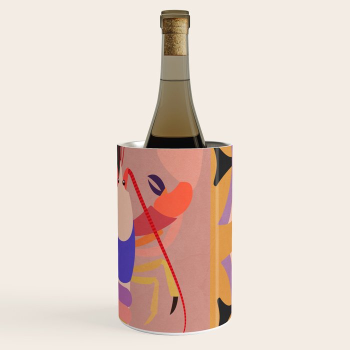 Abstract Marine Life Wine Chiller Gallery Image 1