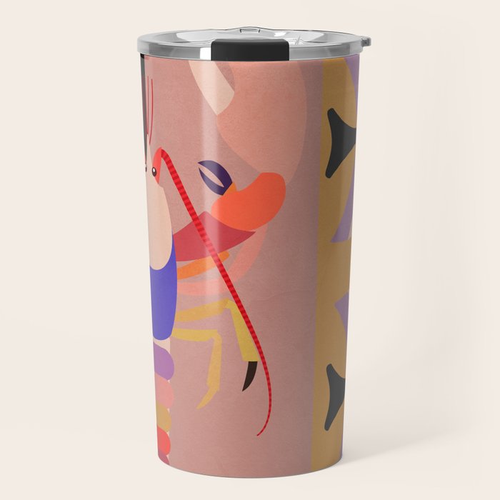Abstract Marine Life Travel Mug Gallery Image 1