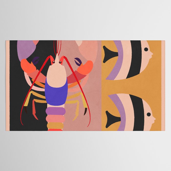 Abstract Marine Life Tablecloth Gallery Image 2