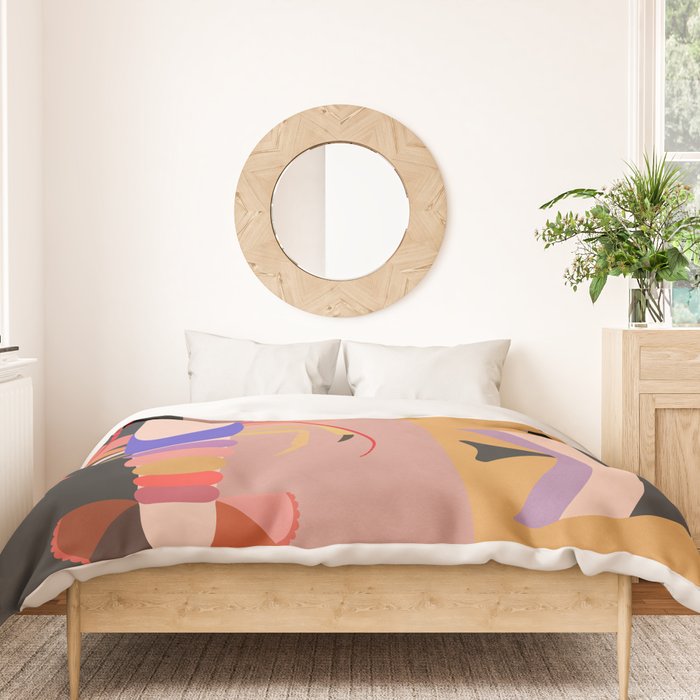 Abstract Marine Life Duvet Cover Gallery Image 3