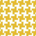 Houndstooth Pattern Mustard Yellow Coffee Mug Gallery Image 2