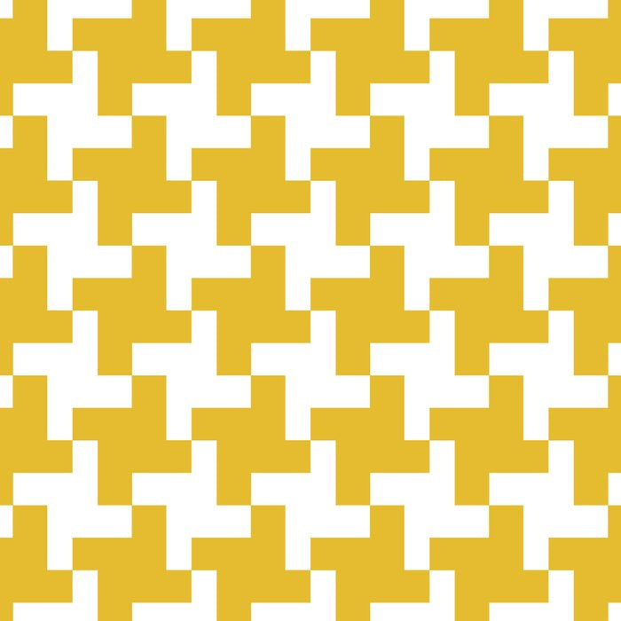 Houndstooth Pattern Mustard Yellow Coffee Mug Gallery Image 2