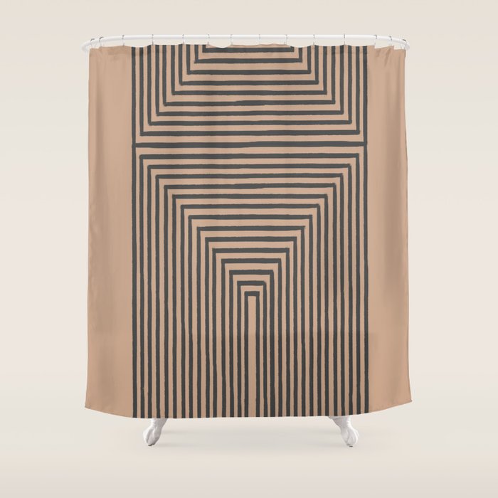 Geometric Art Shower Curtain Gallery Image 1