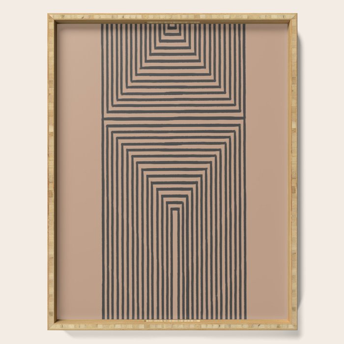 Geometric Art Serving Tray Gallery Image 1