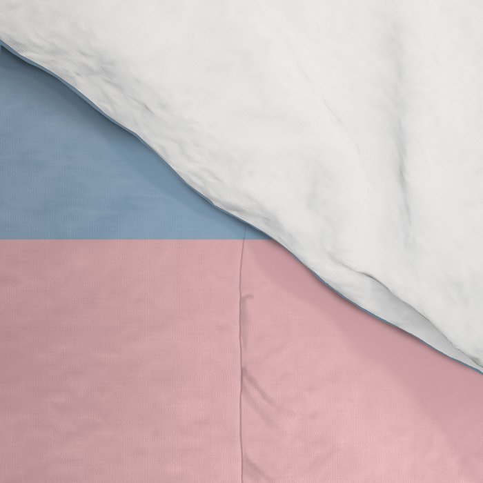 Mixed Stripe Pattern in Baby Blue, Pink, and White Comforter Gallery Image 4