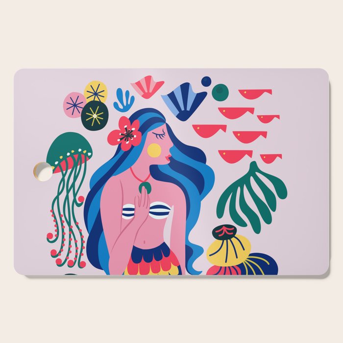 Mermaid Cutting Board Gallery Image 1