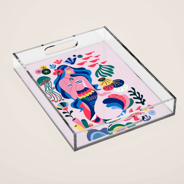 Mermaid Acrylic Tray Gallery Image 1