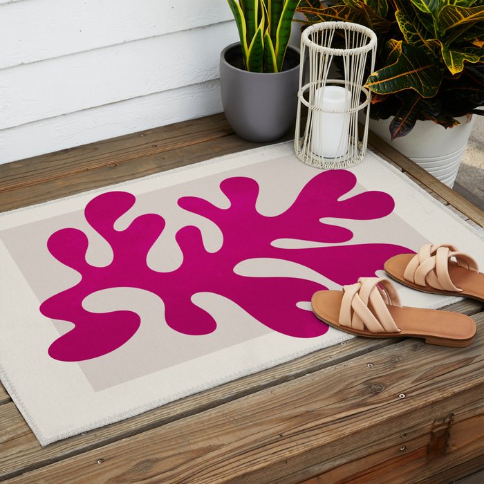 Wine: Matisse Color Series II | Mid-Century Edition Outdoor Rug Gallery Image 2