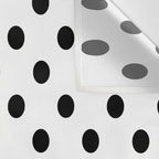 Black and white polka dots 1. Wall Tapestry Gallery Image 3
