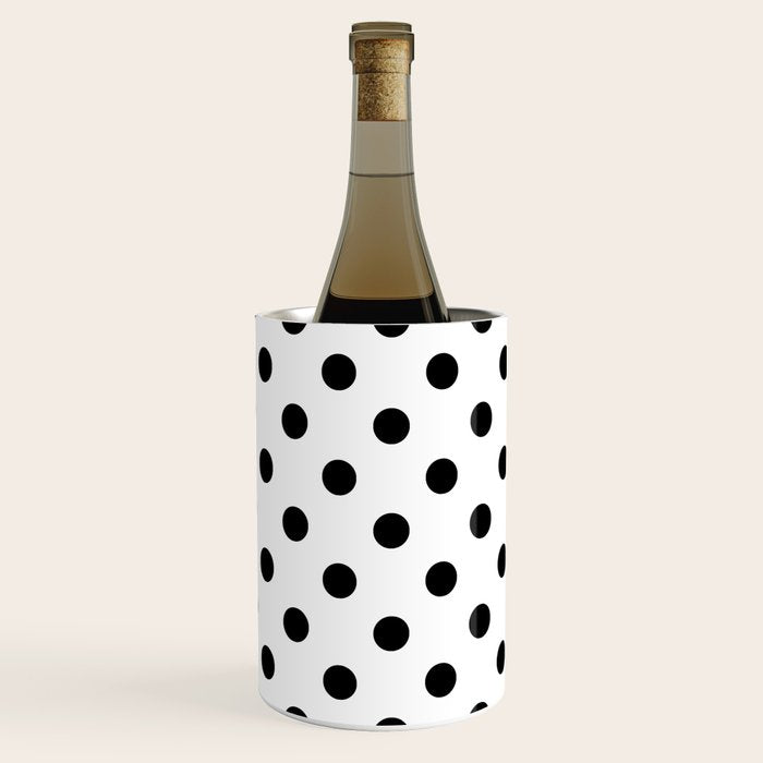 Black and white polka dots 1. Wine Chiller Gallery Image 3