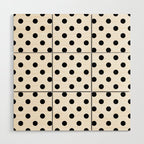 Black and white polka dots 1. Wood Wall Art Gallery Image 1