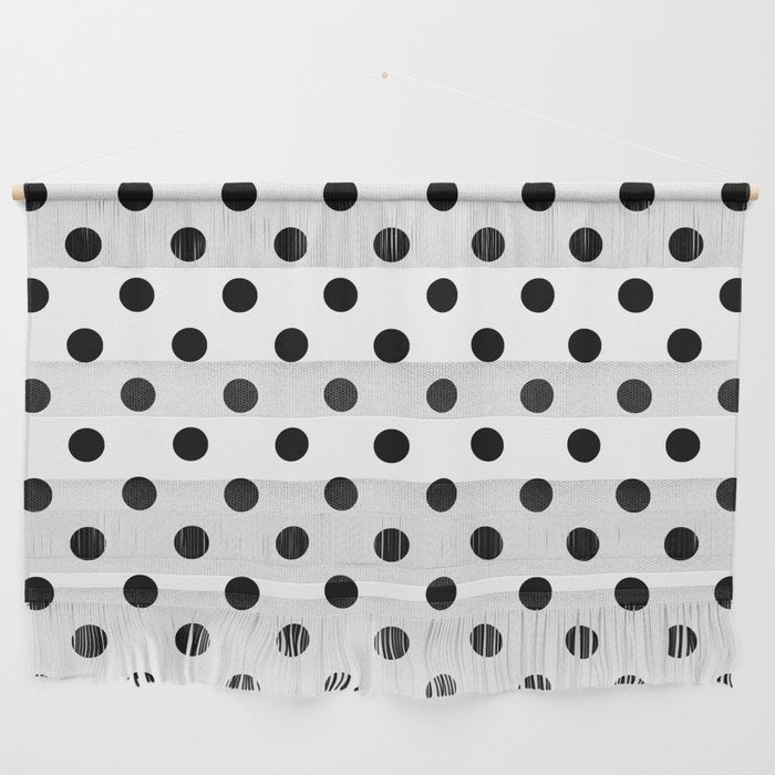 Black and white polka dots 1. Wall Hanging Gallery Image 1