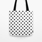 Black and white polka dots 1. Tote Bag Gallery Image 1