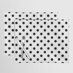 Black and white polka dots 1. Placemat Gallery Image 1