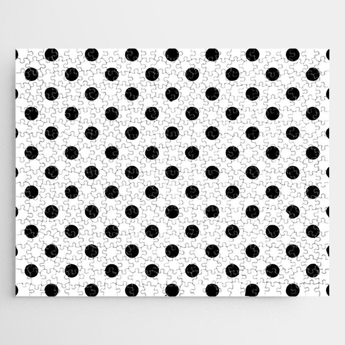 Black and white polka dots 1. Jigsaw Puzzle Gallery Image 1