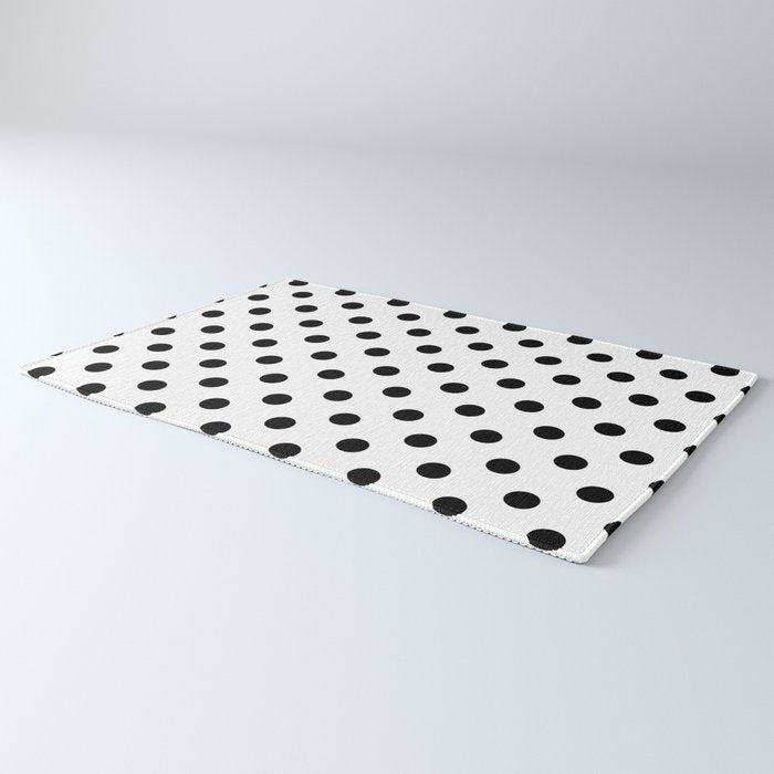 Black and white polka dots 1. Rug Gallery Image 3