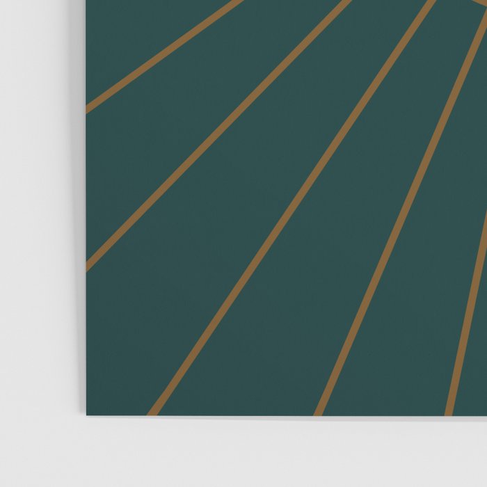 Minimal Sunrays - Teal Poster Gallery Image 3