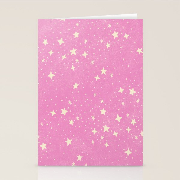 Stars - Pink Stationery Card Gallery Image 2