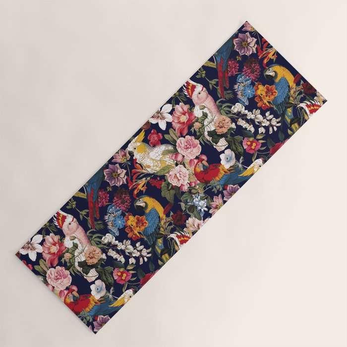 Tropical Birds of the Jungle Yoga Mat Gallery Image 1
