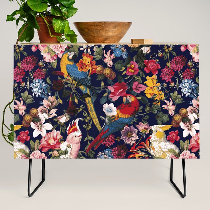 Tropical Birds of the Jungle Credenza Gallery Image 2