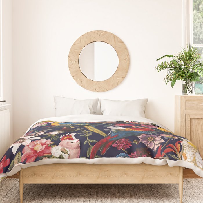 Tropical Birds of the Jungle Duvet Cover Gallery Image 3