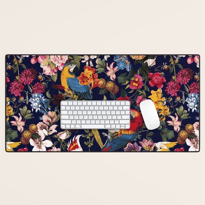 Tropical Birds of the Jungle Desk Mat Gallery Image 1