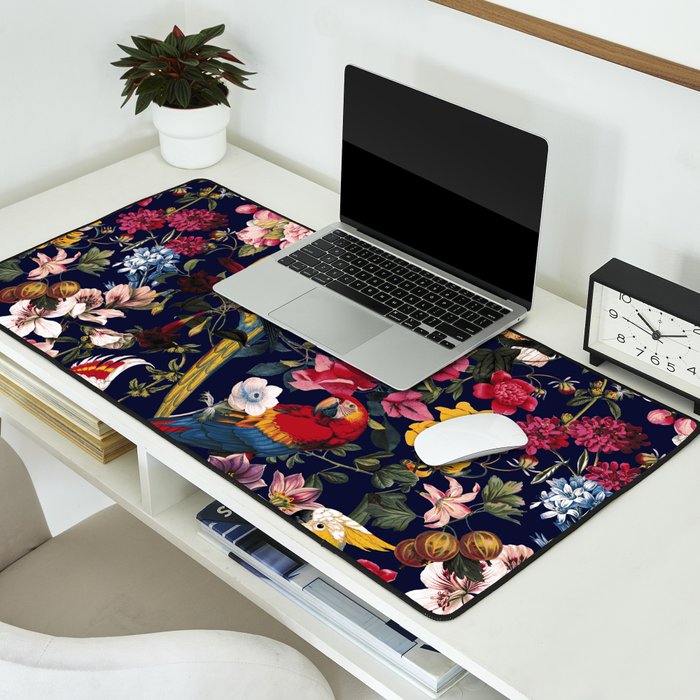 Tropical Birds of the Jungle Desk Mat Gallery Image 2