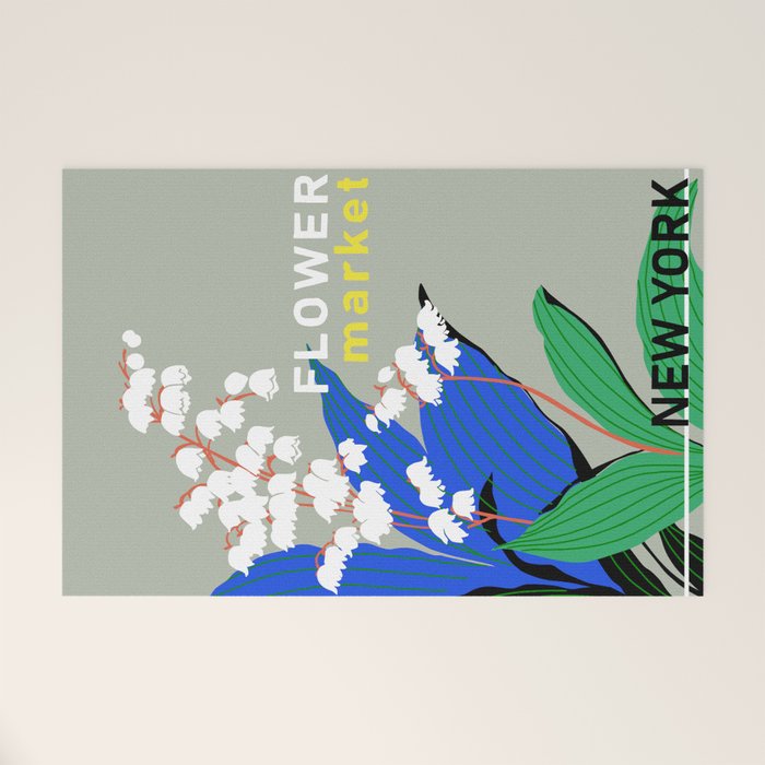 Flower Market New York Welcome Mat Gallery Image 1