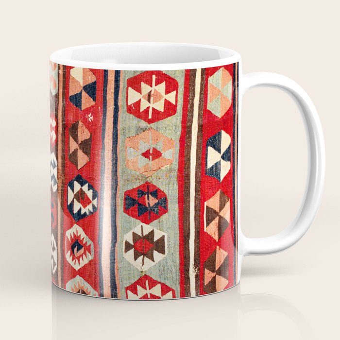 Mut  Antique Mersin Turkish Kilim Print Coffee Mug Gallery Image 1