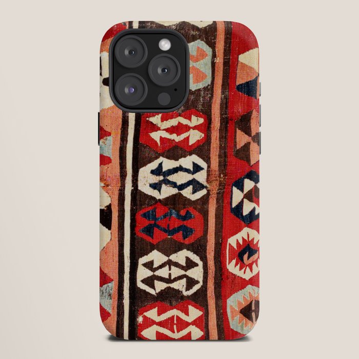 Mut  Antique Mersin Turkish Kilim Print iPhone Case Gallery Image 12