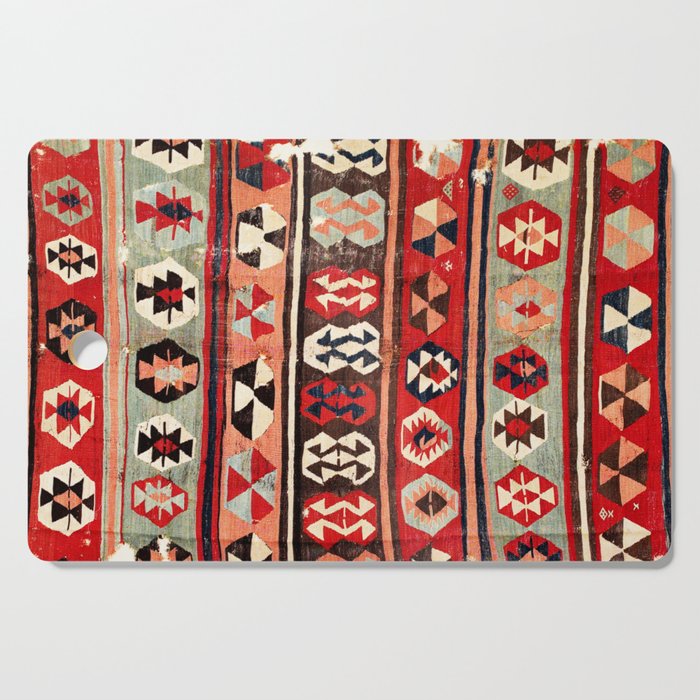 Mut  Antique Mersin Turkish Kilim Print Cutting Board Gallery Image 1