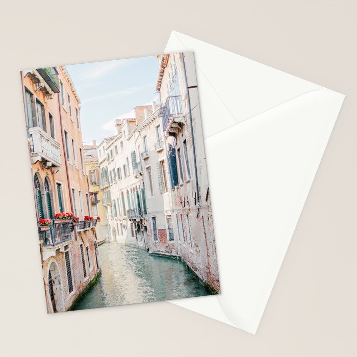 Venice Canal #1 - Italy Travel Photography Stationery Card Gallery Image 2