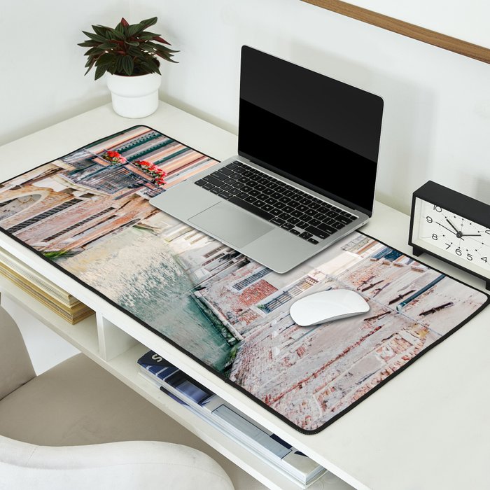 Venice Canal #1 - Italy Travel Photography Desk Mat Gallery Image 2