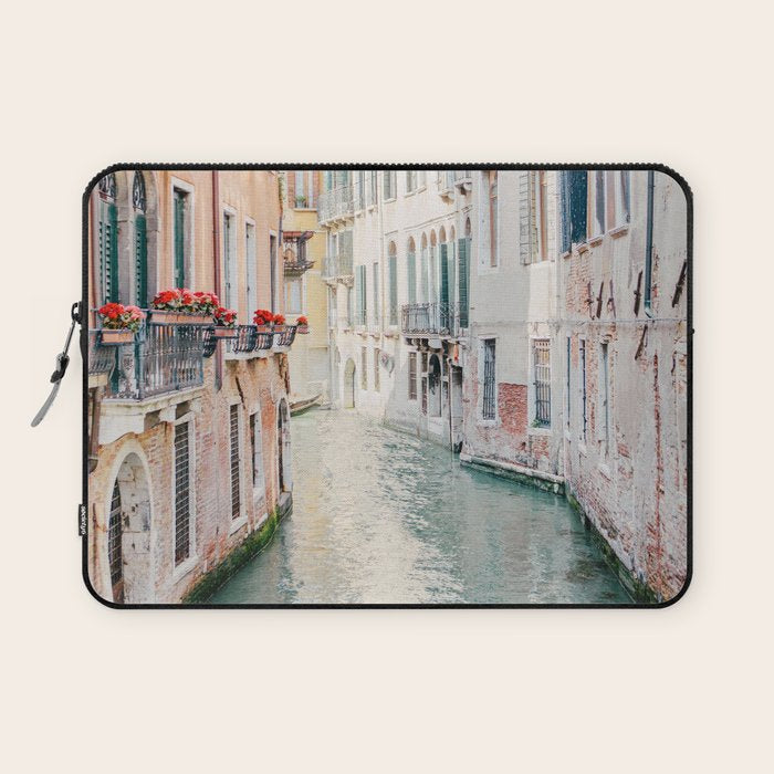 Venice Canal #1 - Italy Travel Photography Laptop Sleeve Gallery Image 1