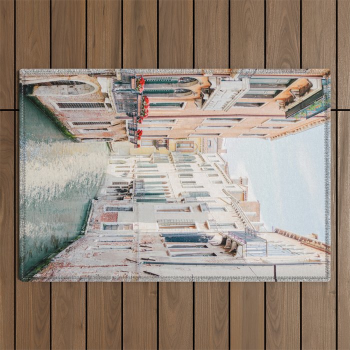 Venice Canal #1 - Italy Travel Photography Outdoor Rug Gallery Image 1