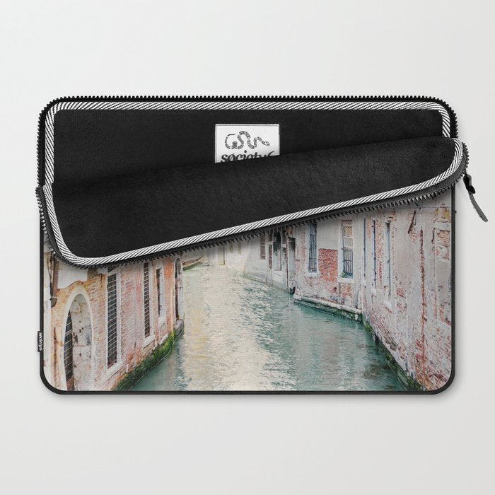 Venice Canal #1 - Italy Travel Photography Laptop Sleeve Gallery Image 2