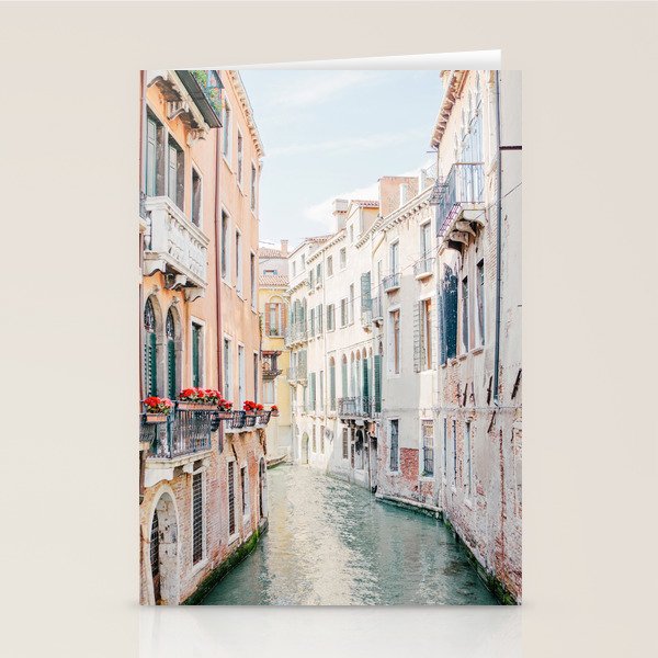 Venice Canal #1 - Italy Travel Photography Stationery Card Gallery Image 1