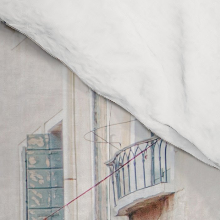 Venice Canal #1 - Italy Travel Photography Comforter Gallery Image 4