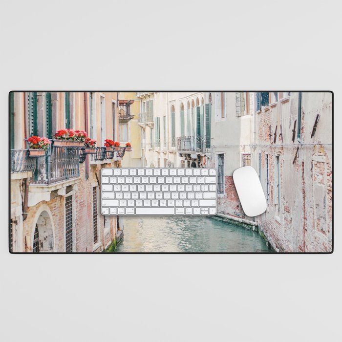 Venice Canal #1 - Italy Travel Photography Desk Mat Gallery Image 1