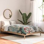 Ferghana Suzani  Northeast Uzbekistan Embroidery Print Comforter Gallery Image 2