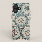 Ferghana Suzani  Northeast Uzbekistan Embroidery Print iPhone Case Gallery Image 1